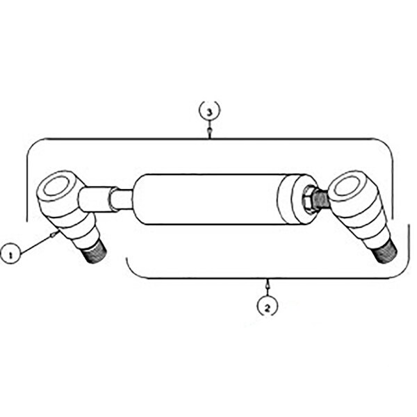 Aftermarket C5NN3C578B RHLH Power Steering Cylinder Kit Fits FordNew Holland 335 3400 C5NN3A739KIT - main